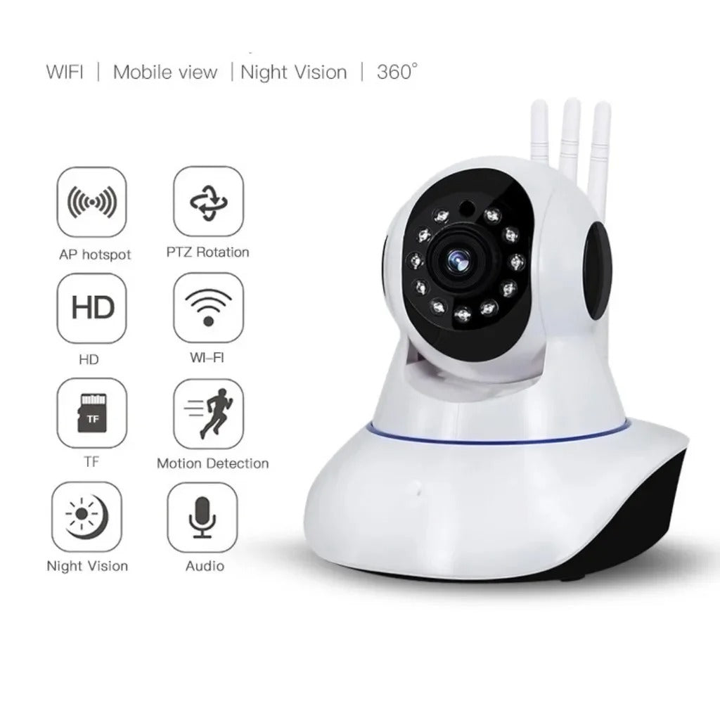 "Kit Cámara 3 Antenas + Micro SD 64 GB - ¡Tecnología de Alta Calidad para tu Seguridad!" ENVÍO GRATIS